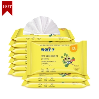 10PCS शुद्ध जल कार्बनिक बेबी वाइप्स बायोडिग्रेडेबल गैर बुना कपड़ा अनसेंटेड