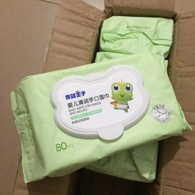 कार्टून शैली कार्बनिक संवेदनशील त्वचा बेबी गीले पोंछे कस्टम पैक 1 से 100 पीसी