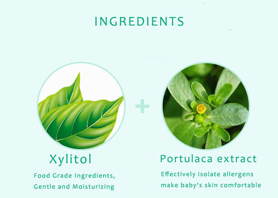 डिस्पोजेबल प्राकृतिक कार्बनिक संवेदनशील बेबी वाइप बायोडिग्रेडेबल 99.9% शुद्ध पानी