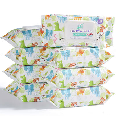 बेबी ऑर्गेनिक अल्ट्रा सॉफ्टली डिस्पोजेबल वेट वाइप्स अल्कोहल फ्री कस्टमाइज्ड ओईएम