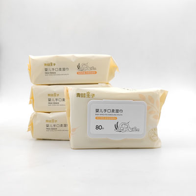 सॉफ्ट केयर खुशबू मुक्त नवजात शिशु का मुंह नाक गीला वाइप स्पूनलेस ऑर्गेनिक नेचुरल