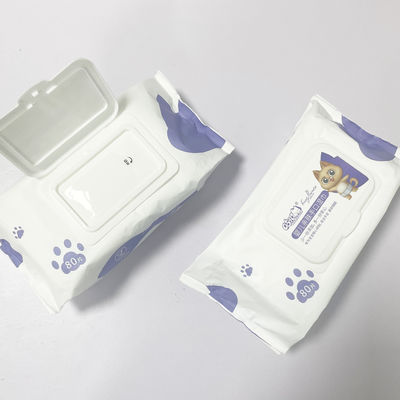 बेबी केयर के लिए शुद्ध पानी बायोडिग्रेडेबल गैर बुना कपड़ा बिना सुगंधित गीले पोंछे 80 पीसी