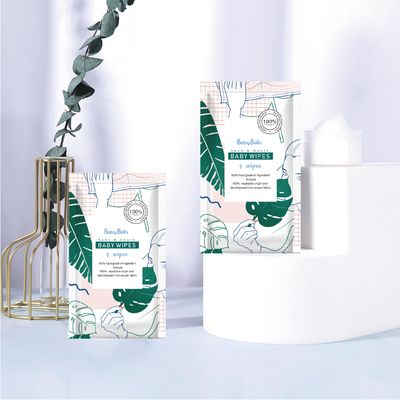 कस्टम डिस्पोजेबल स्पूनलेस गैर बुना गीला टिशू पेपर बेबी थिक वेट वाइप्स