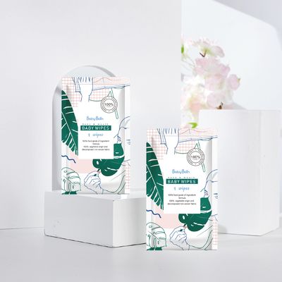 कस्टम डिस्पोजेबल स्पूनलेस गैर बुना गीला टिशू पेपर बेबी थिक वेट वाइप्स