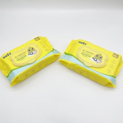 100ct नेचुरल फैब्रिक बायोडिग्रेडेबल बेबी वेट वाइप्स ऑर्गन फ्रेशेबल