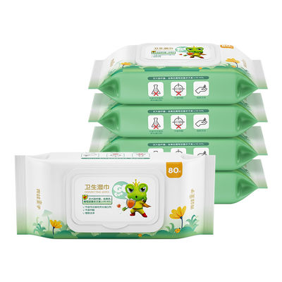 OEM 72pcs गैर बुना शिशुओं की देखभाल कपास बायोडिग्रेडेबल डिस्पोजेबल गीले पोंछे शराब मुक्त