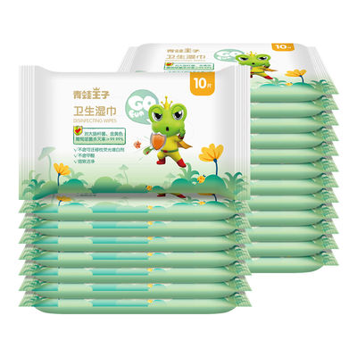 OEM 72pcs गैर बुना शिशुओं की देखभाल कपास बायोडिग्रेडेबल डिस्पोजेबल गीले पोंछे शराब मुक्त