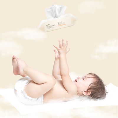 कस्टम डिस्पोजेबल स्पूनलेस गैर बुना टिशू पेपर बेबी थिक वेट वाइप्स