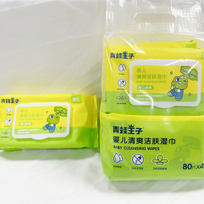 चीन कारखाने OEM निजी लोगो शराब के बिना हाथ धोने गीले पोंछे 50pcs