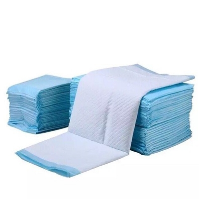 पैड 45x60mm 60x60mm ब्लू पिंक के तहत कॉटन डिस्पोजेबल