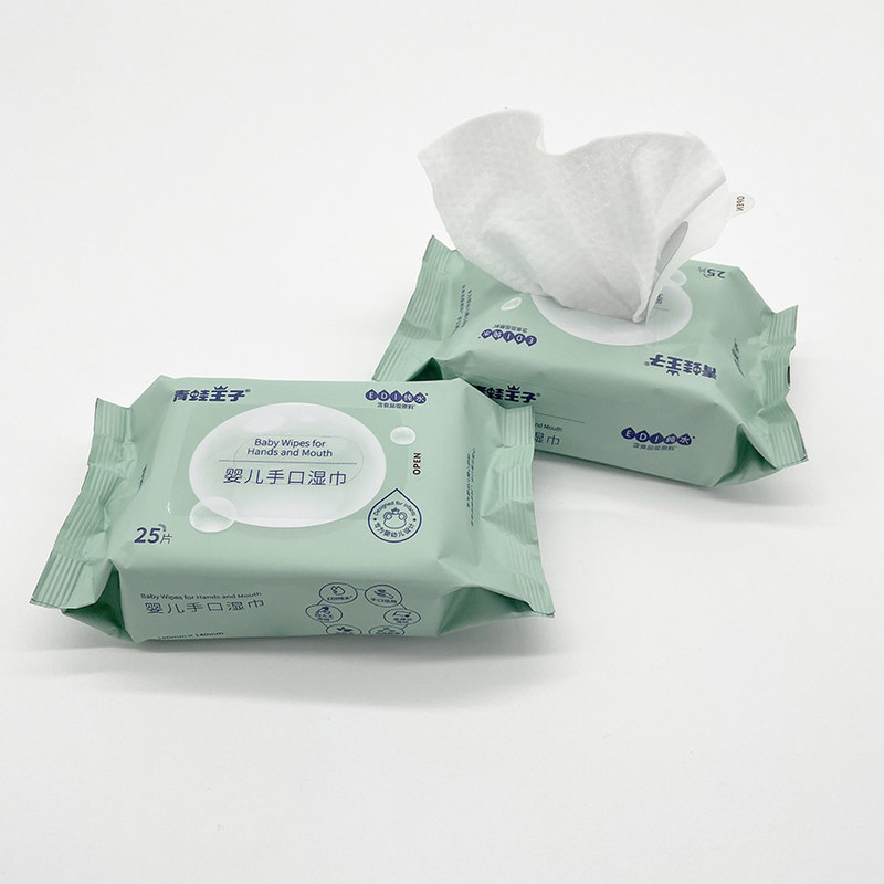 25 शुद्ध पानी पर्यावरण के अनुकूल बायोडिग्रेडेबल ऑर्गेनिक बेबी वेट वाइप सभी उम्र के लिए