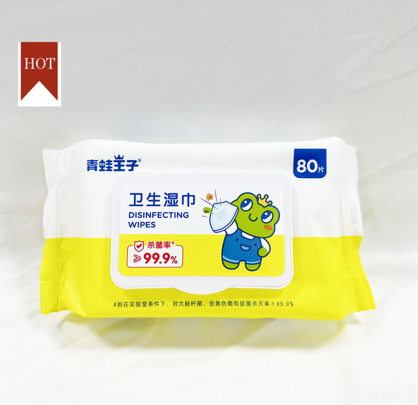 बच्चों के वयस्कों के लिए स्पूनलेस गैर बुना कपड़ा डिस्पोजेबल वेट वाइप